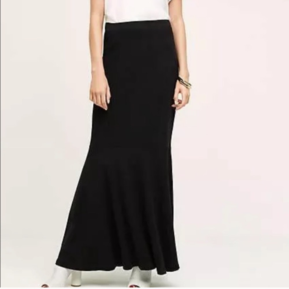 Ro&De Anthropologie Ribbed Trumpet Maxi Skirt
